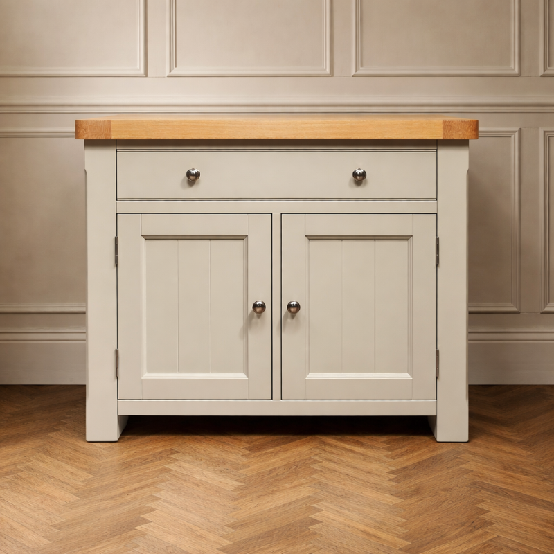 Athens Putty 1 Drawer 2 Door Sideboard