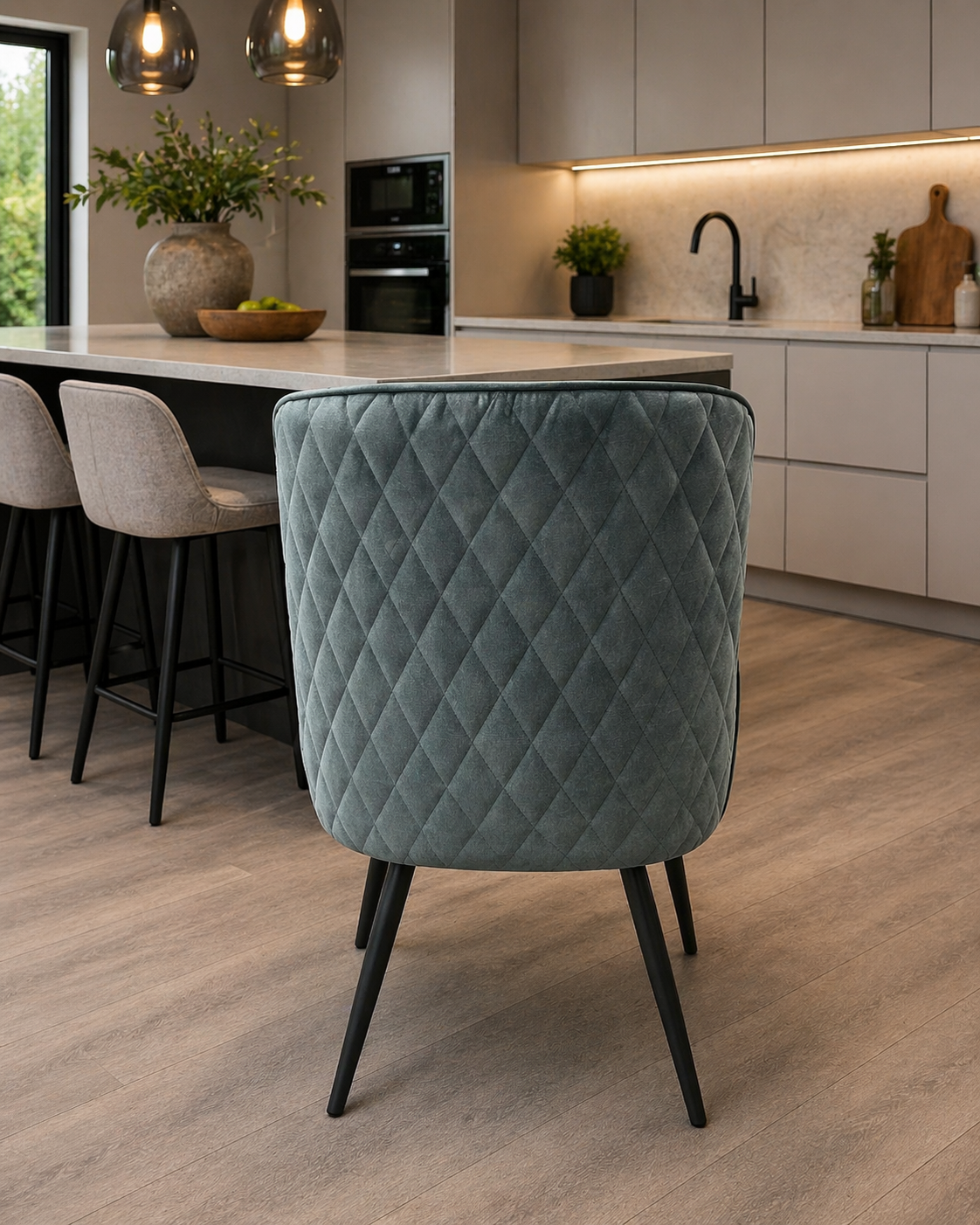 Casper Emerald Teal Dining Chair