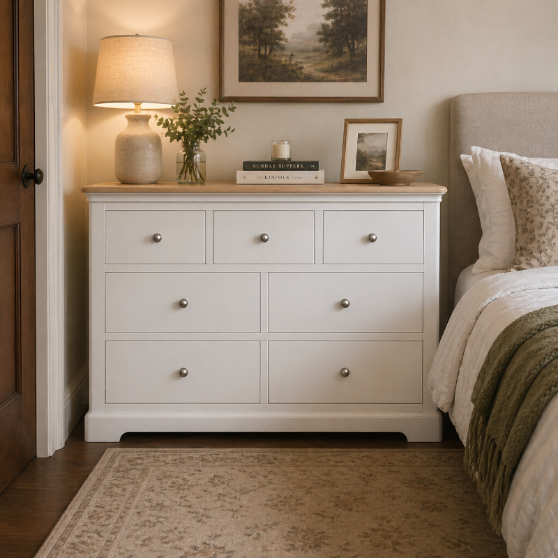 Chatsworth Wide Chest of Drawers 3+4