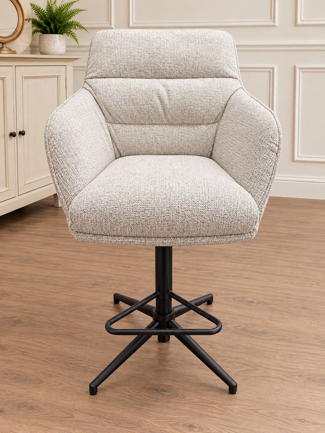 Owen Gas Lift Bar Stool Stone