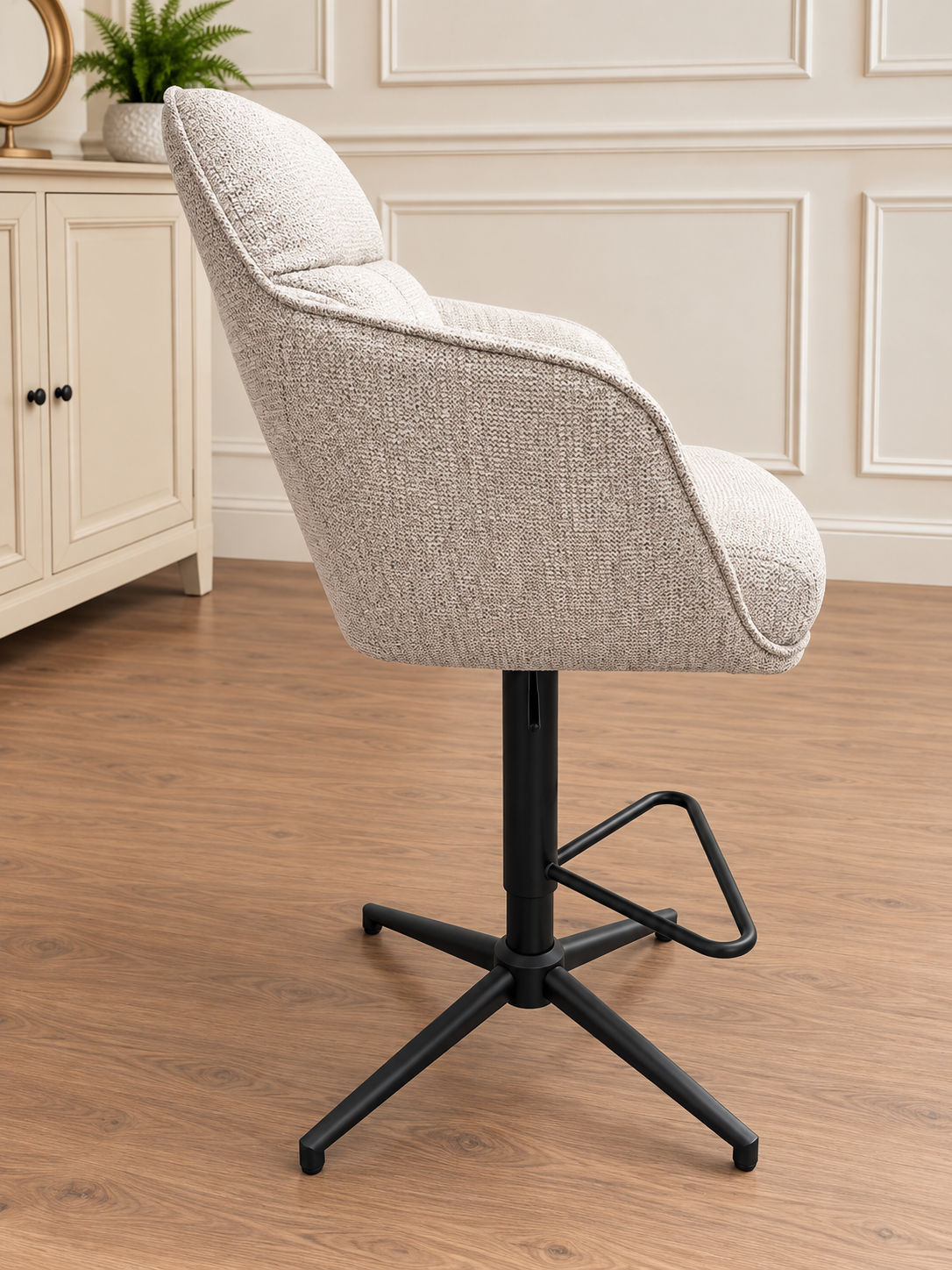 Owen Gas Lift Bar Stool Stone