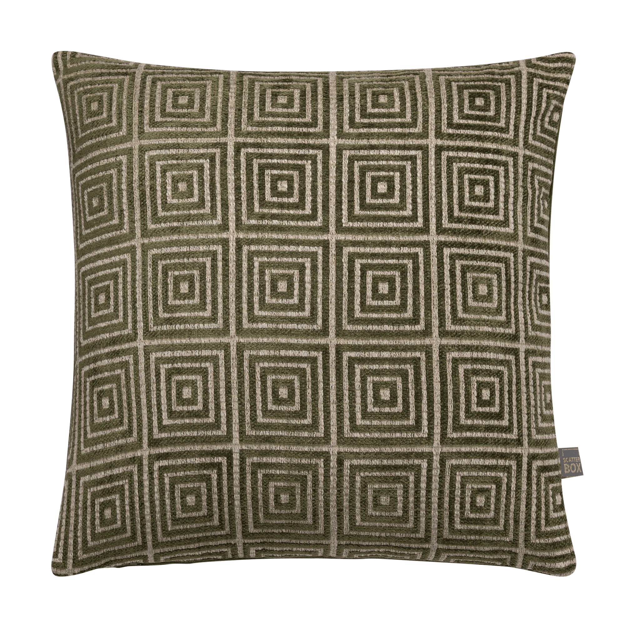Scatterbox Mosaic Green Cushion
