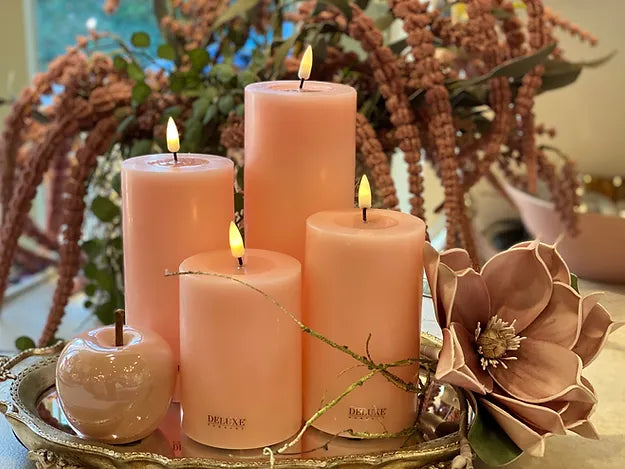 Deluxe Homeart Sand LED Candle 7.5 x 20cm