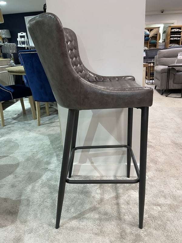 Ottawa Bar Stool Grey PU