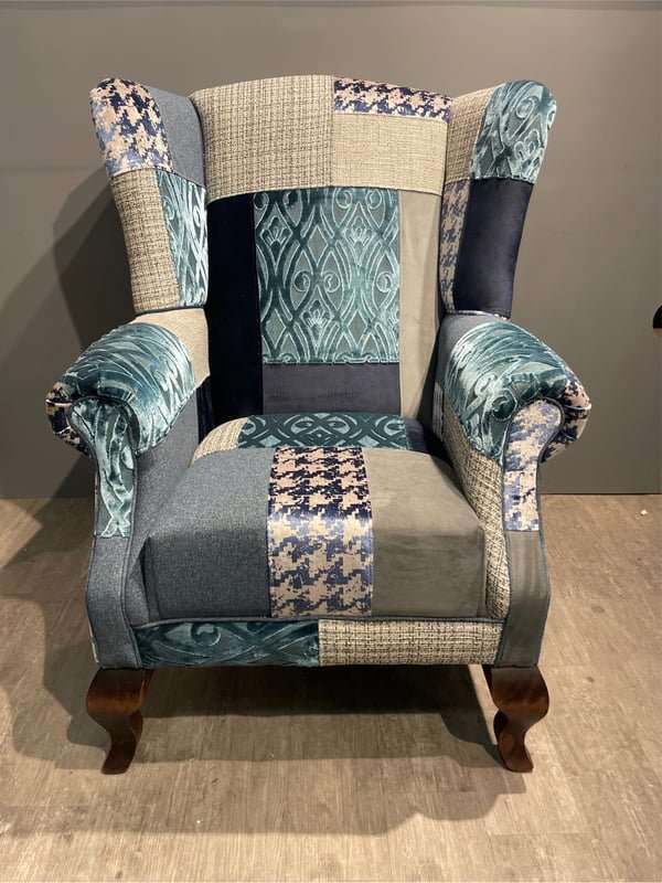 Queen Anne Patchwork Chair
