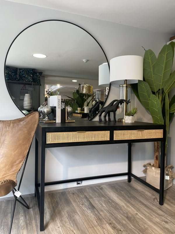 Adare Living Black Office Desk