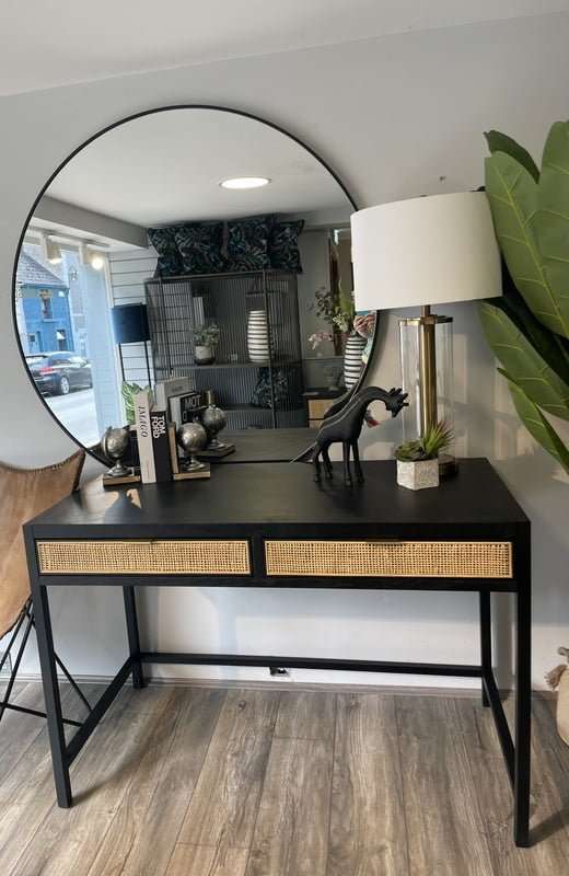 Adare Living Black Office Desk