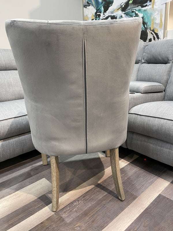 Sarah Grey Velvet Chair