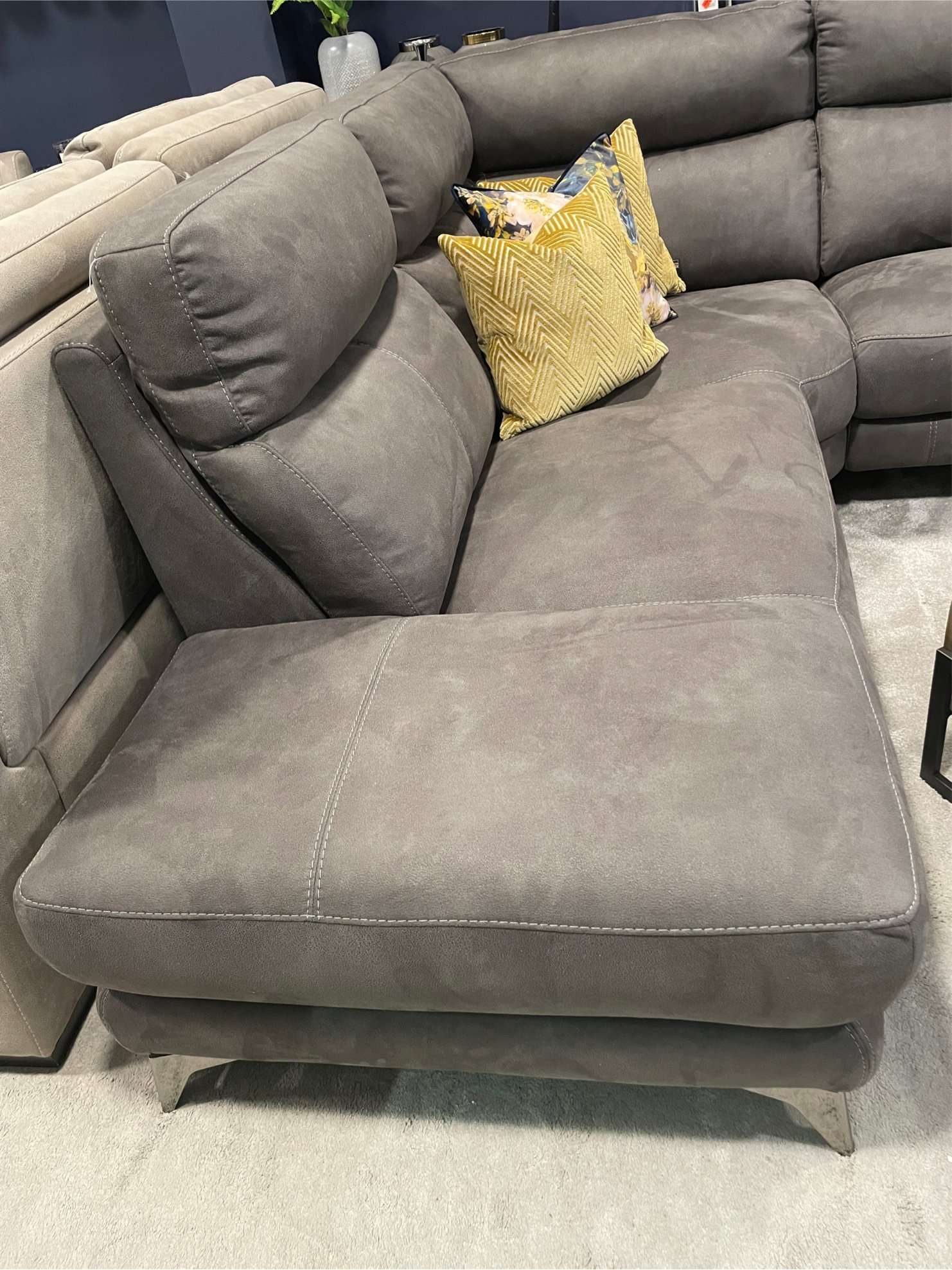 Lyon Corner Sofa Dark Grey