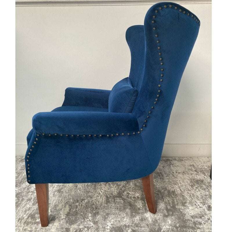 Myron Navy Armchair