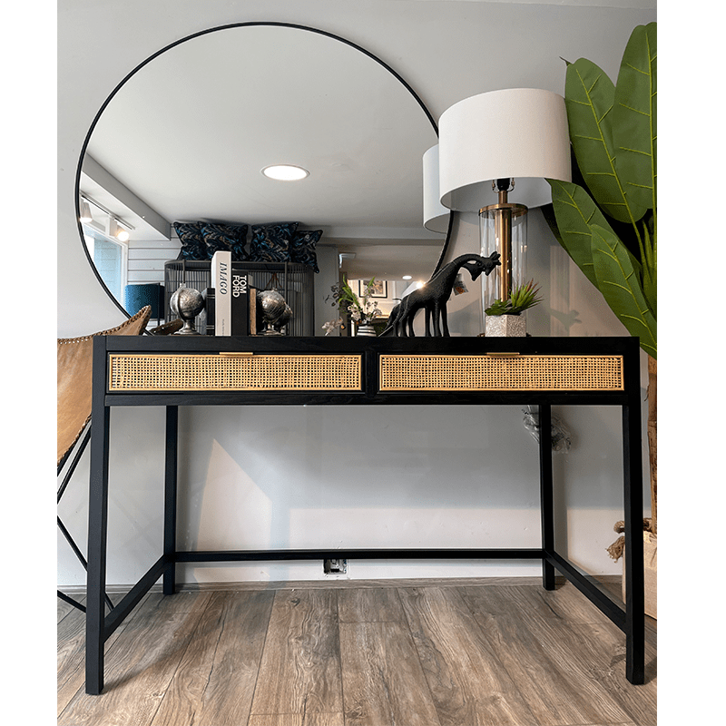 Adare Living Black Office Desk