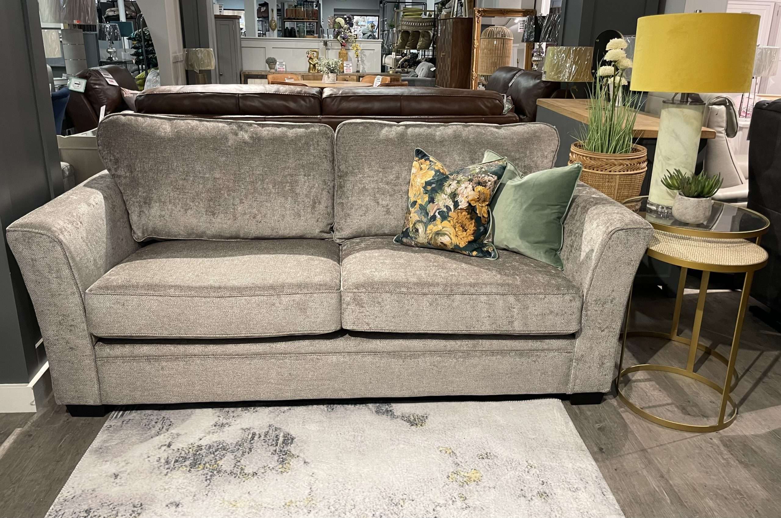 Madison Ash Grey 3 Seater Sofa