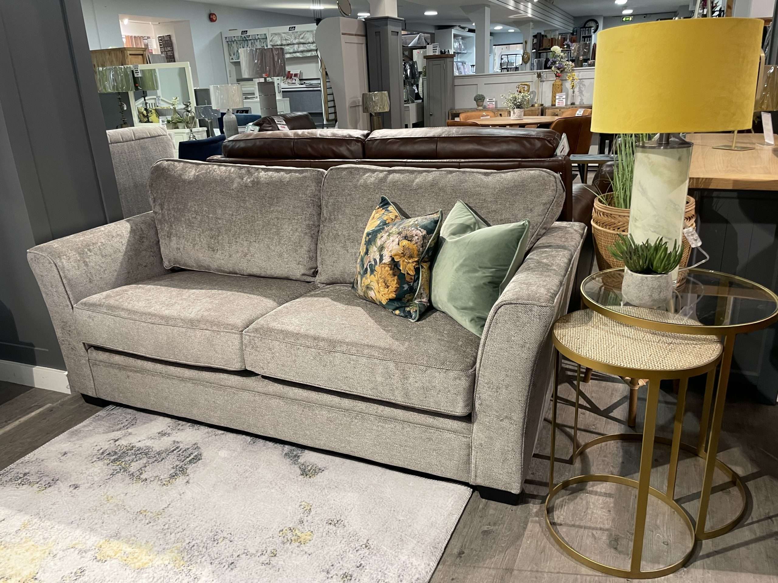 Madison Ash Grey 3 Seater Sofa