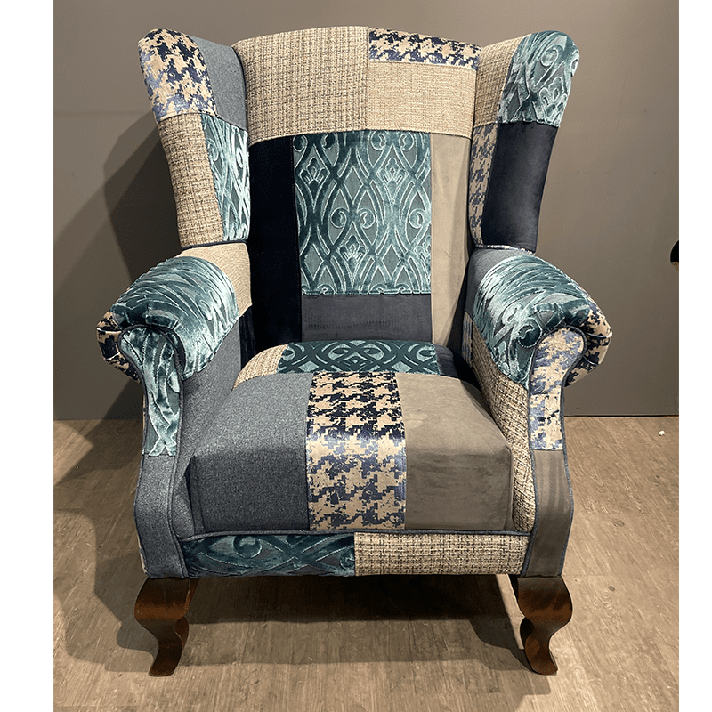 Queen Anne Patchwork Chair