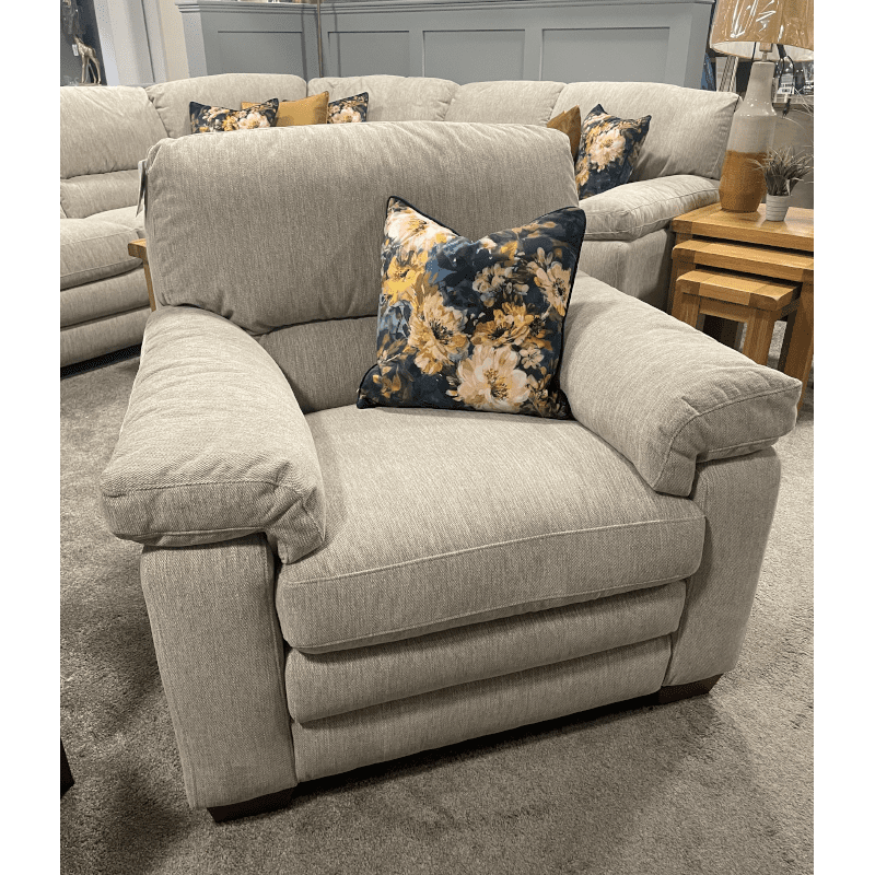 Luxor Light Grey Armchair