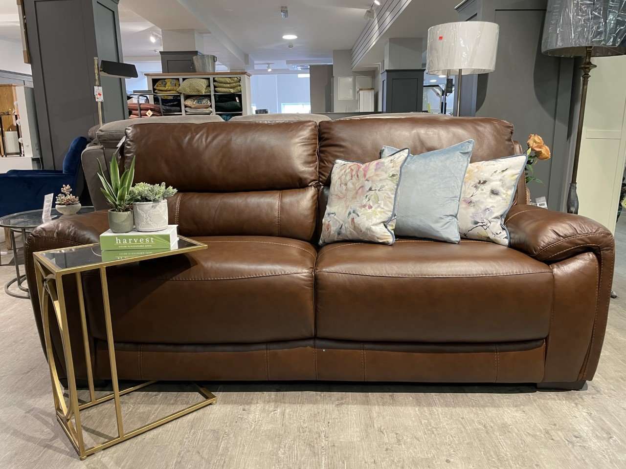 Everett 3 Seater Leather Sofa