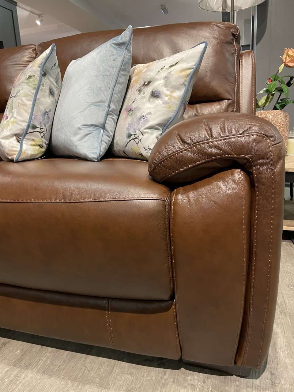 Everett 3 Seater Leather Sofa