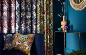 Studio G Pasionaria Curtains Mulberry 90x90