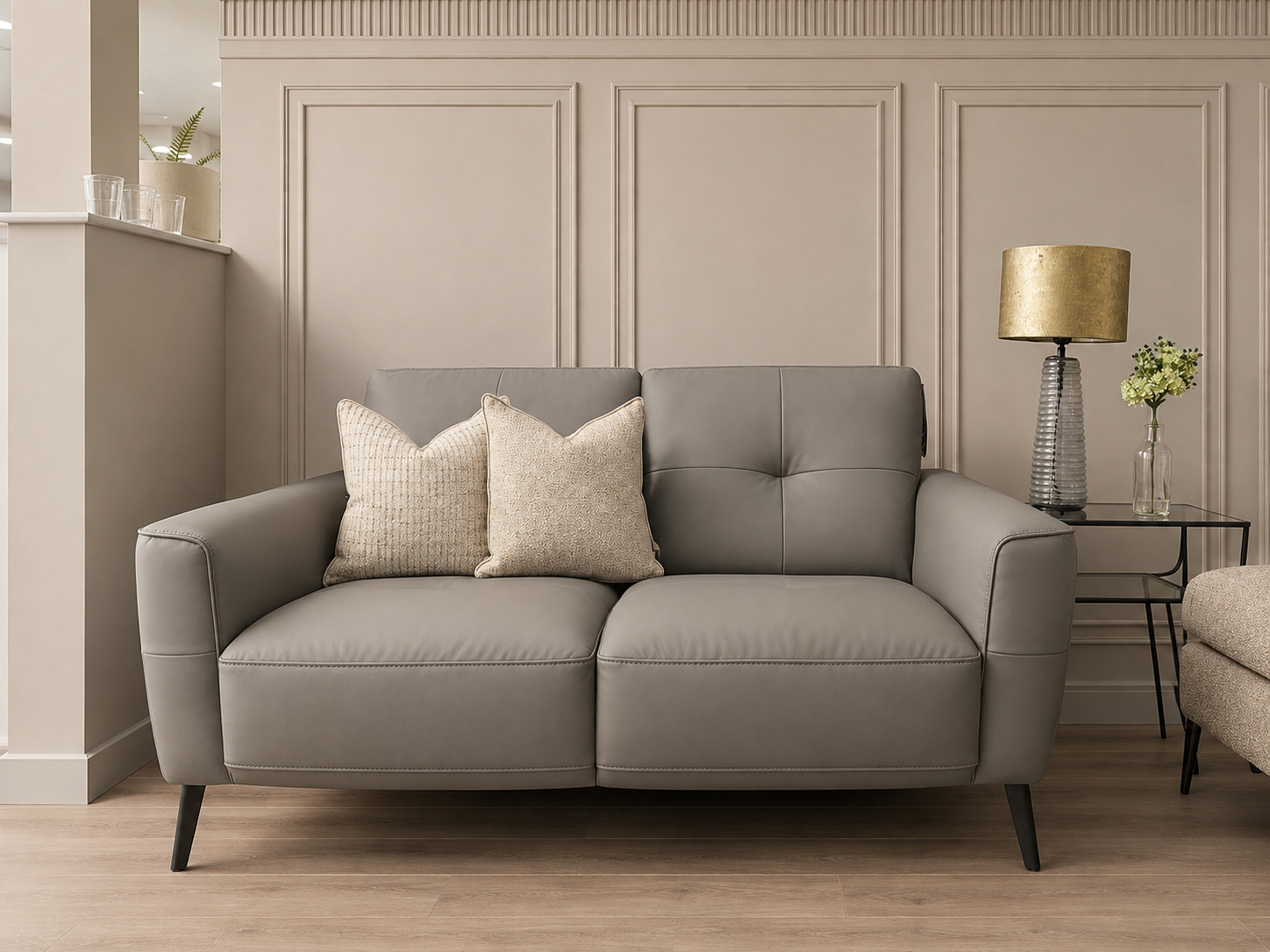Presley 2 Seater Leather Sofa by Violino