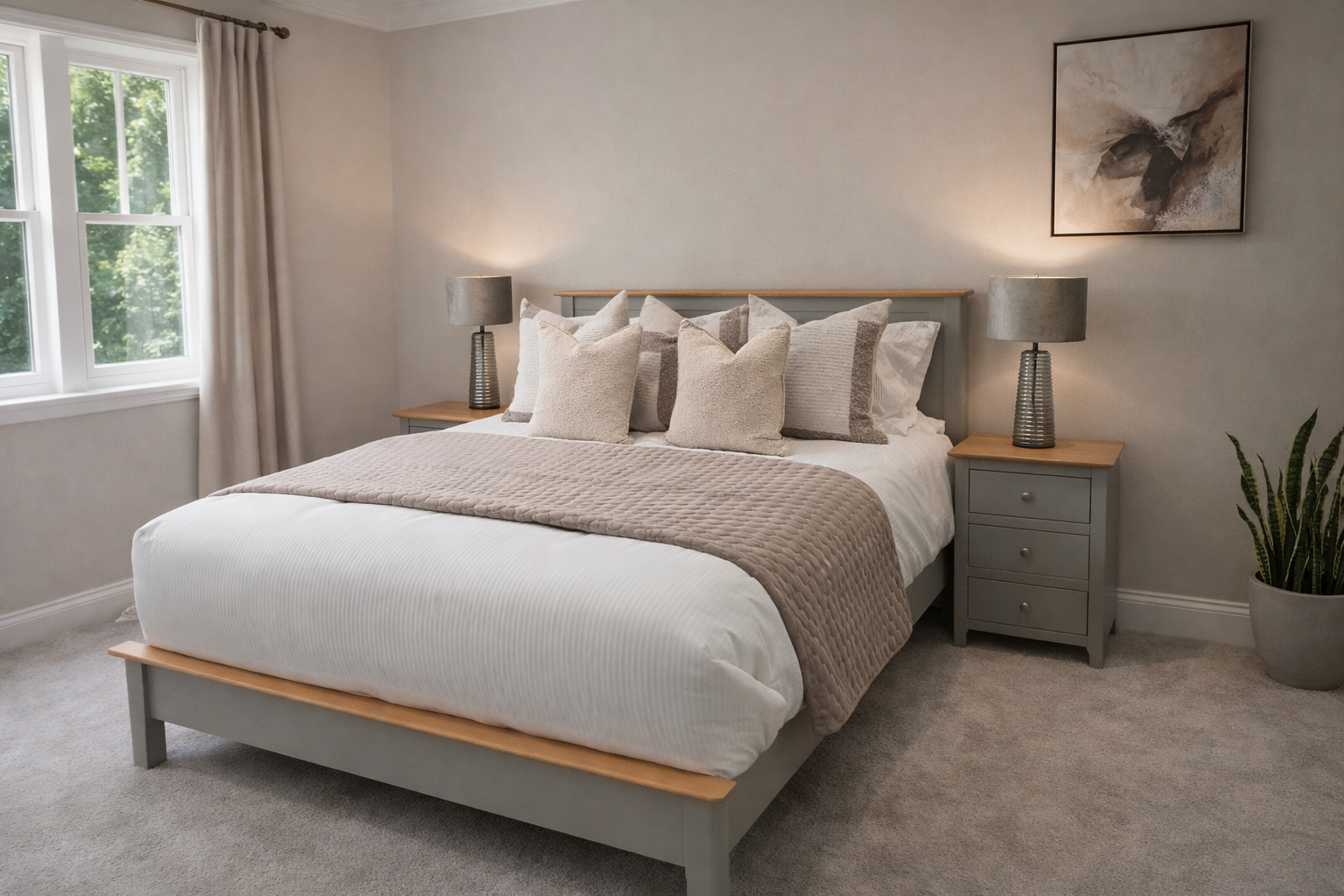 Thames Grey 4ft6'' Double Bedframe