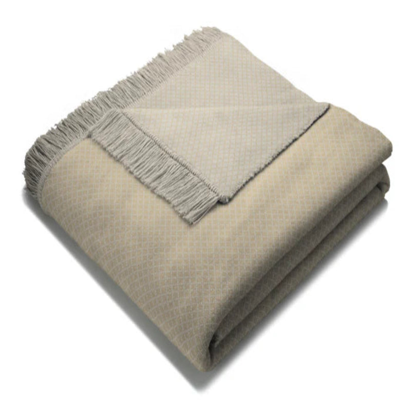 Biederlack Texture Semi Plain Throw Natural 140X180cm
