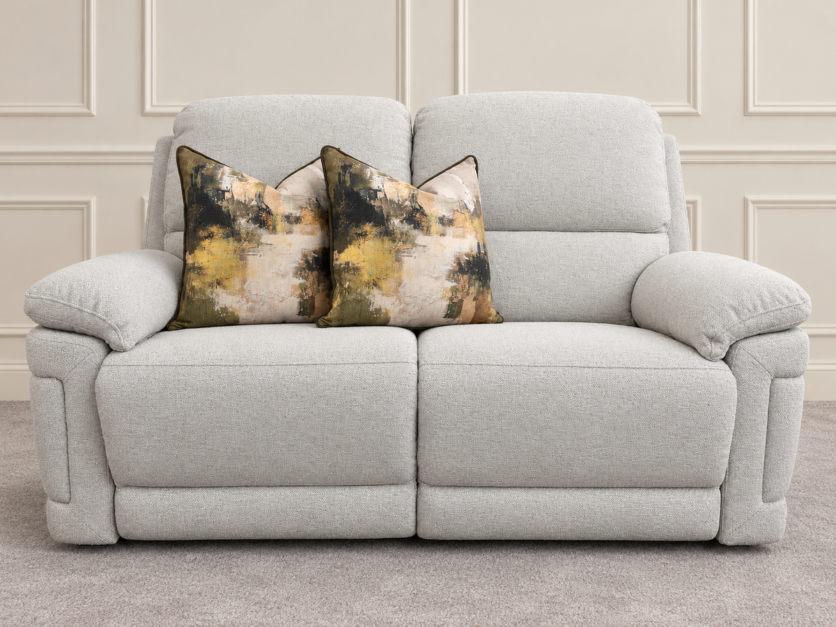 Raven 2 Seater Powered Recliner Armchair |Cotton
