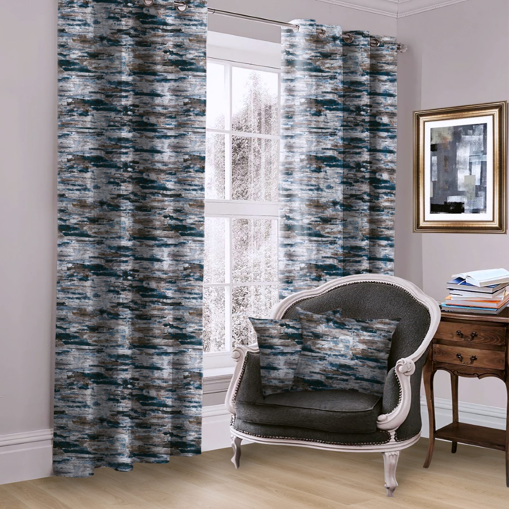 Artem Blackout Eyelet-Cobalt