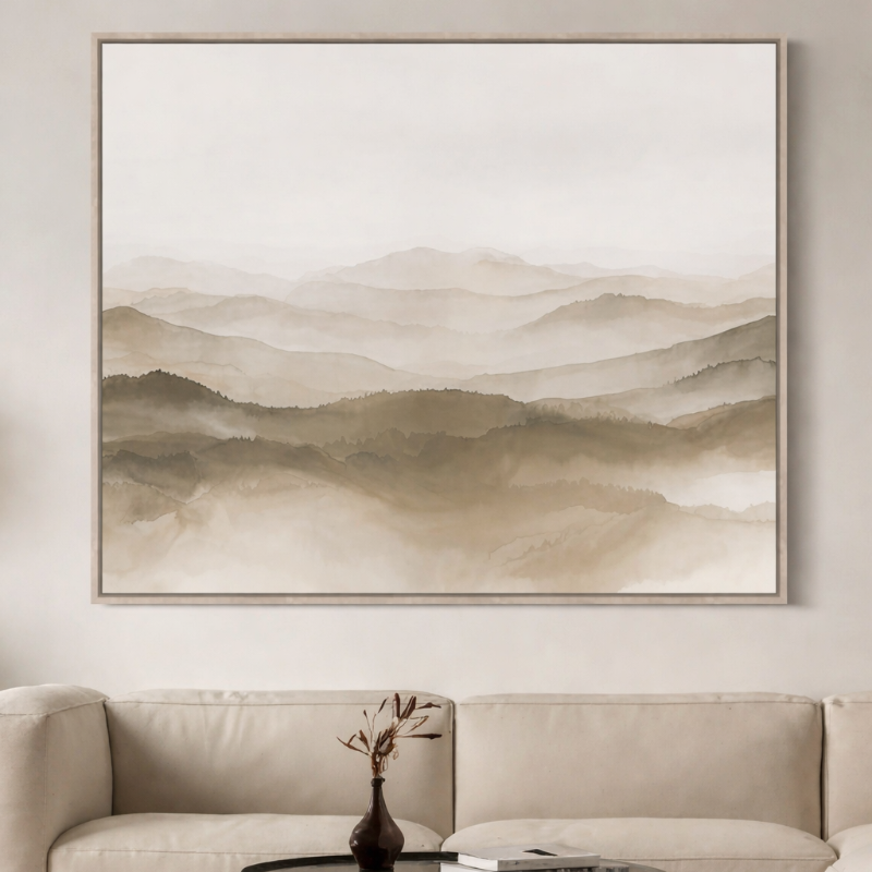 Misty Mountain Art