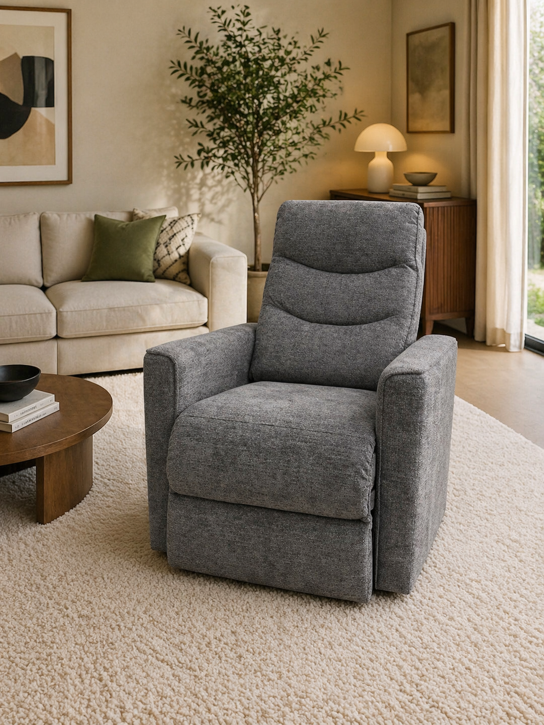 Tilt and Lift Chair Bergen Grey