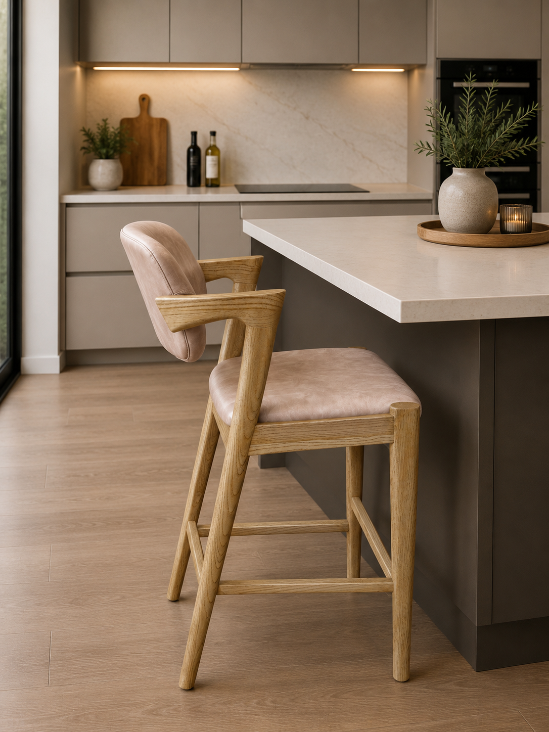 Dylan Counter Stool Taupe
