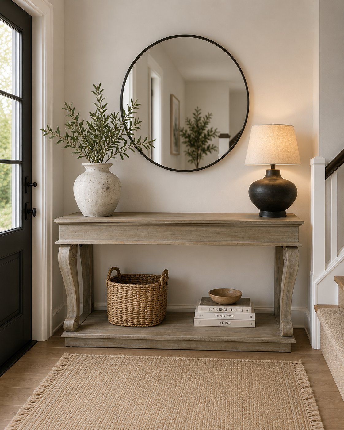 Torino Washed Console Table