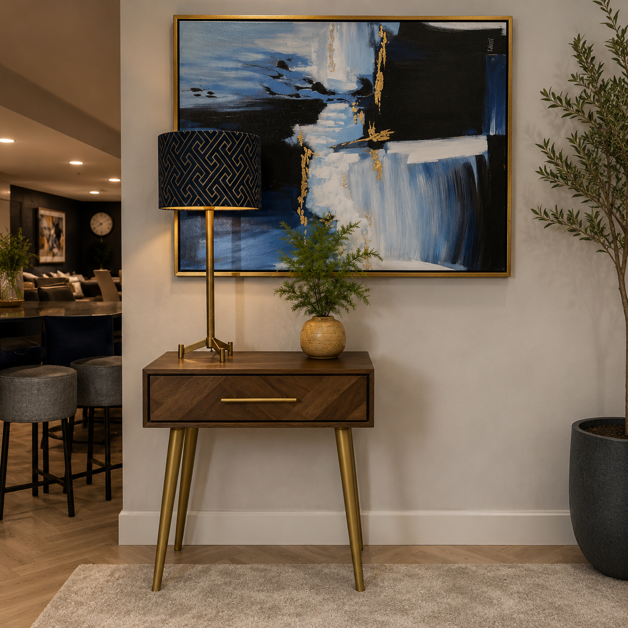 Bergen 1 Drawer Console Table