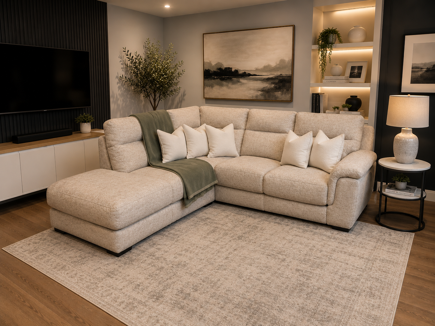 Ormond Electric Reclining Corner Sofa Right Facing