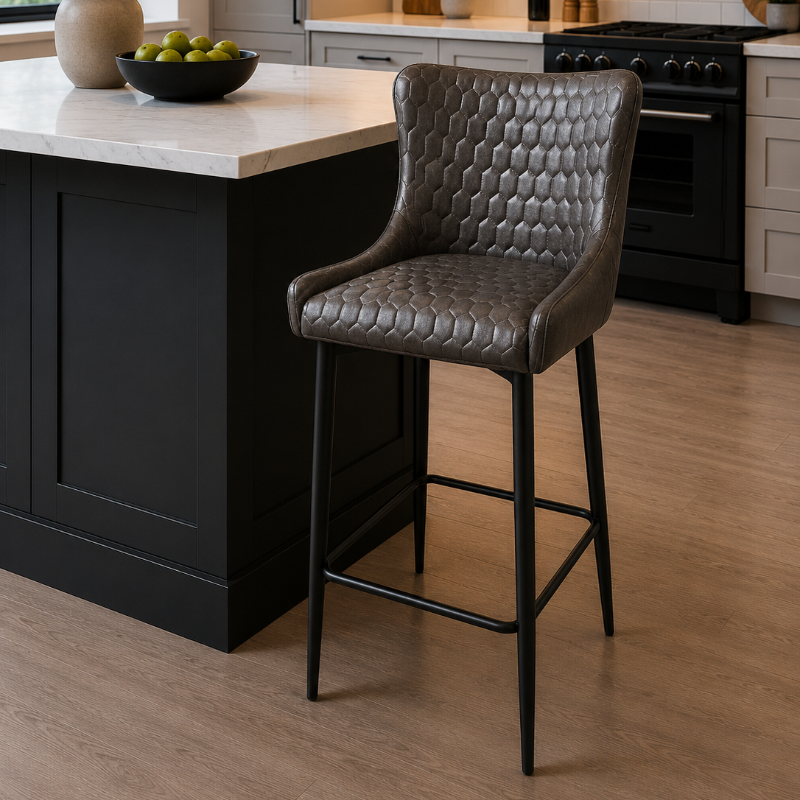 Ottawa Bar Stool Grey PU