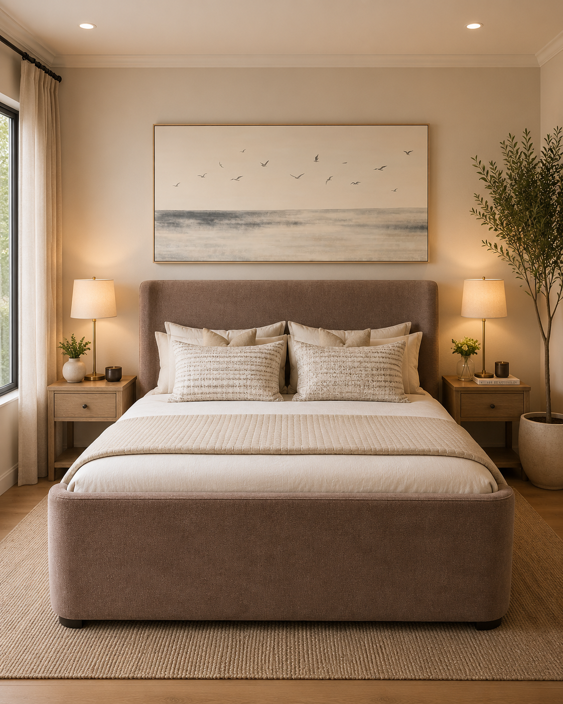 Hauana 5ft King Fabric Bedframe