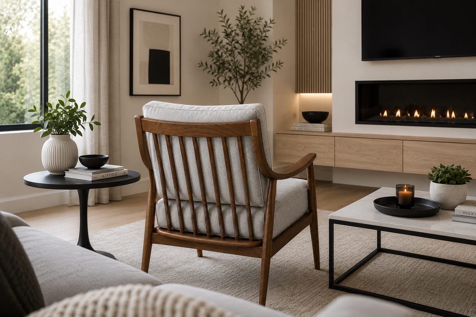 Lisa Herringbone Chair