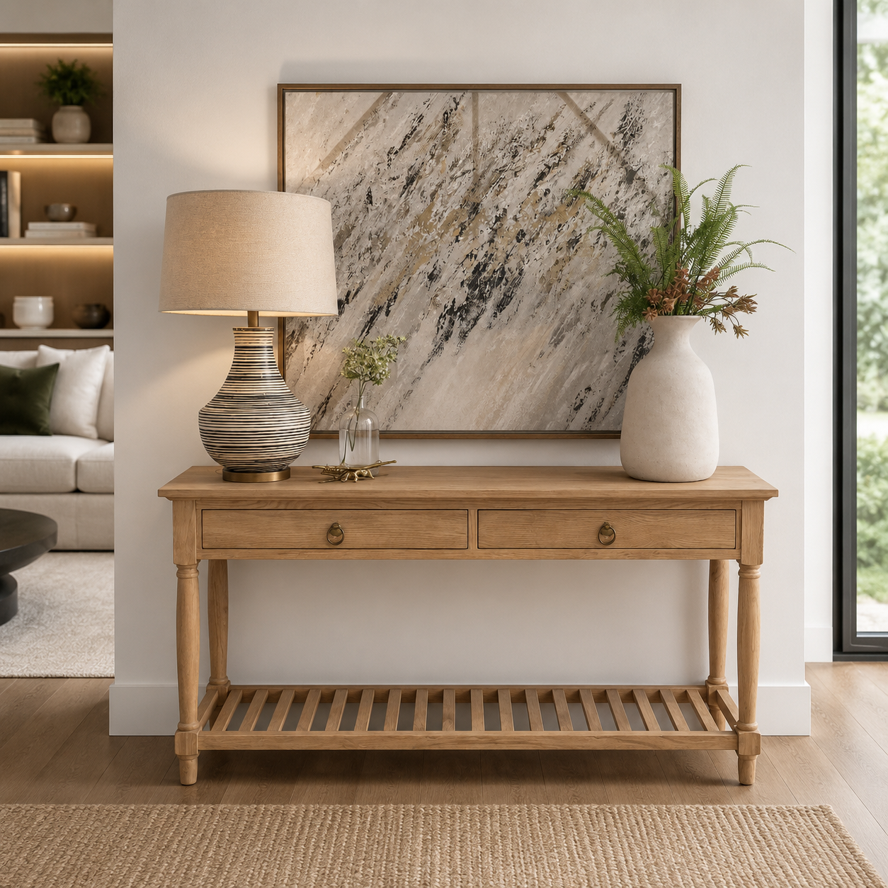 Voyager 2 Drawer Console Table 150cm