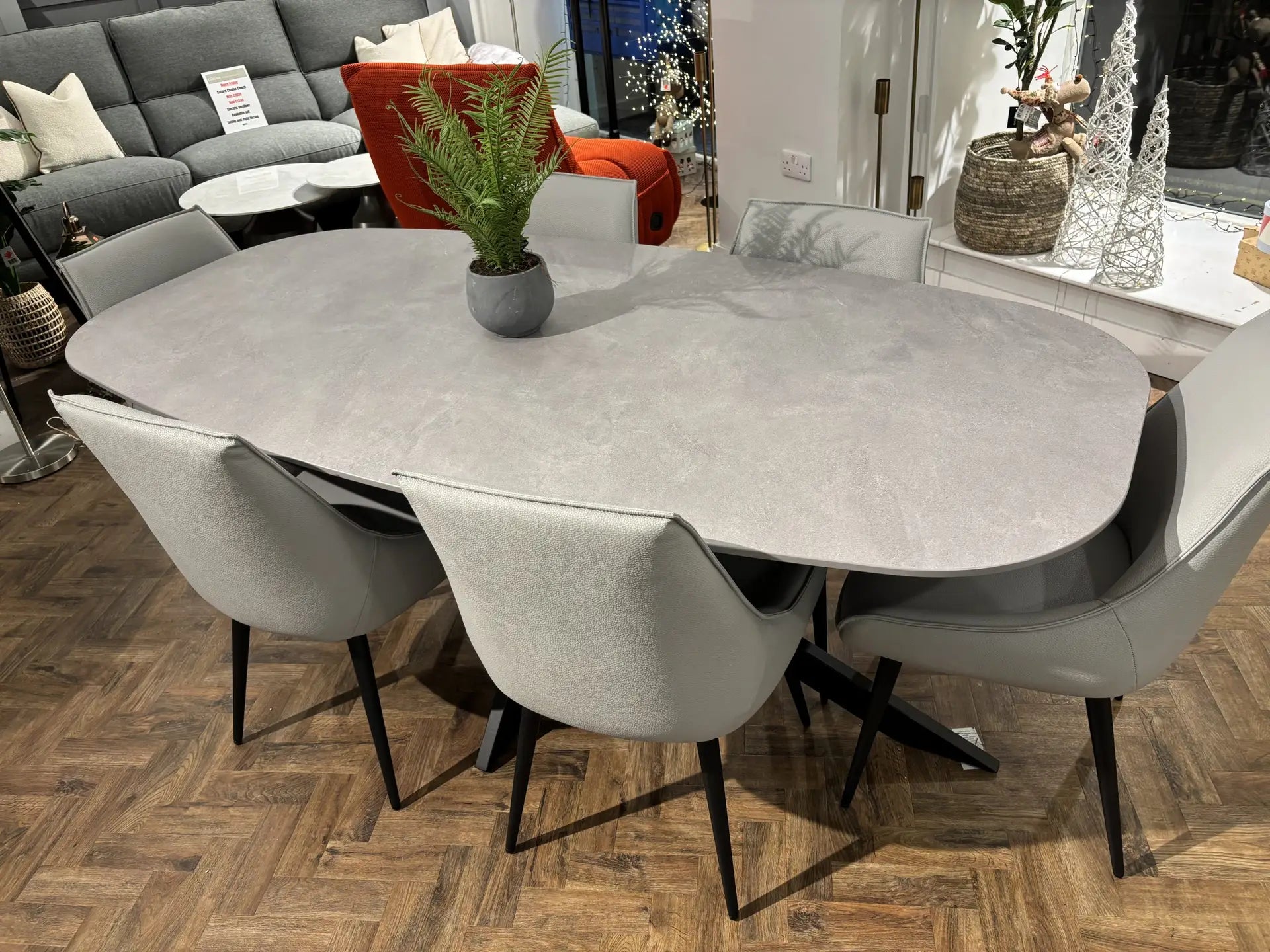 Alicante Dining Table & 6 Dining Chairs