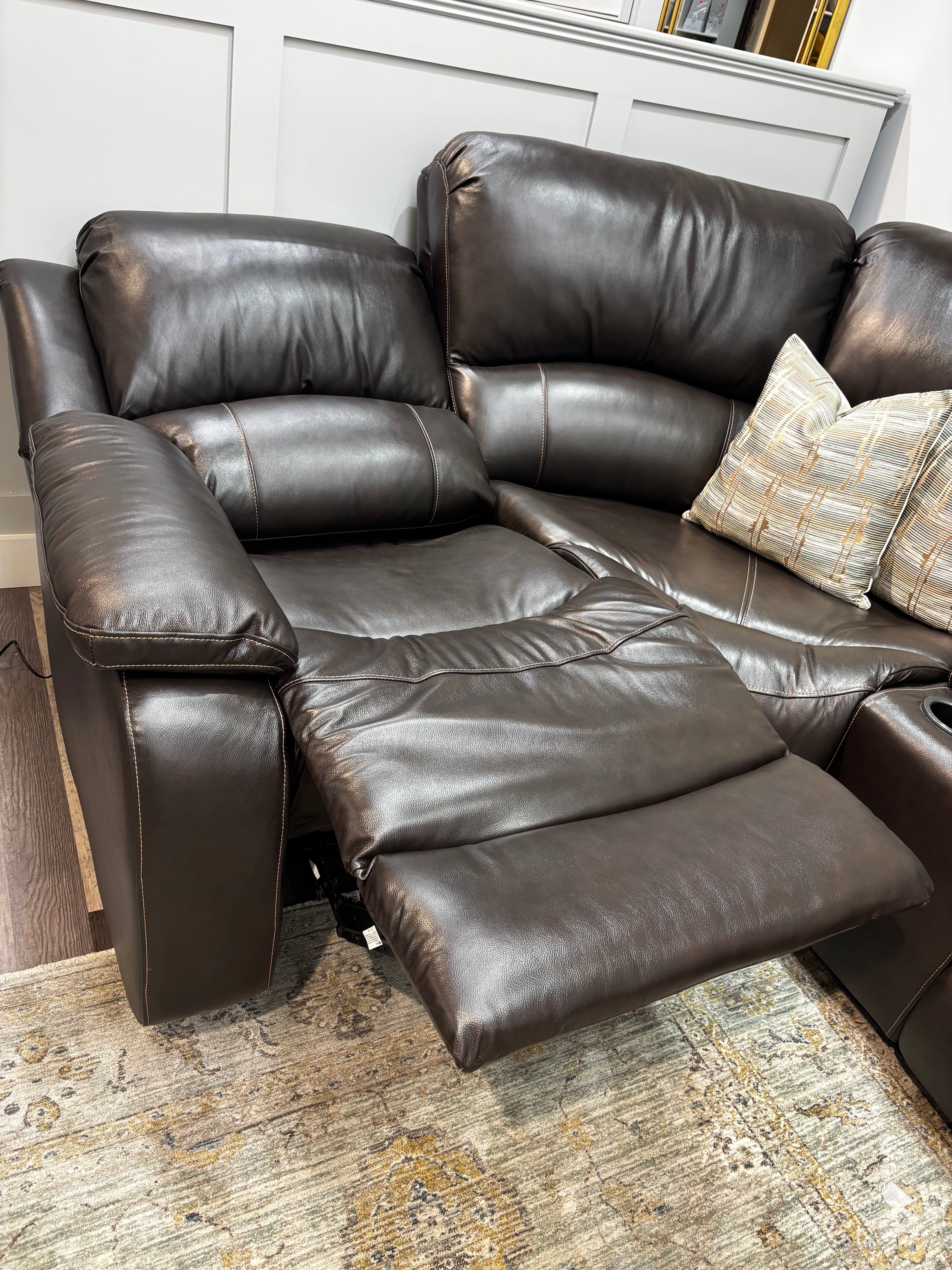 Modular Leather Corner Sofa