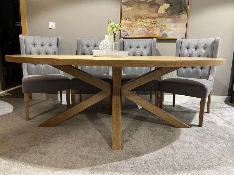 Encore Oval Dining Table 2mtr