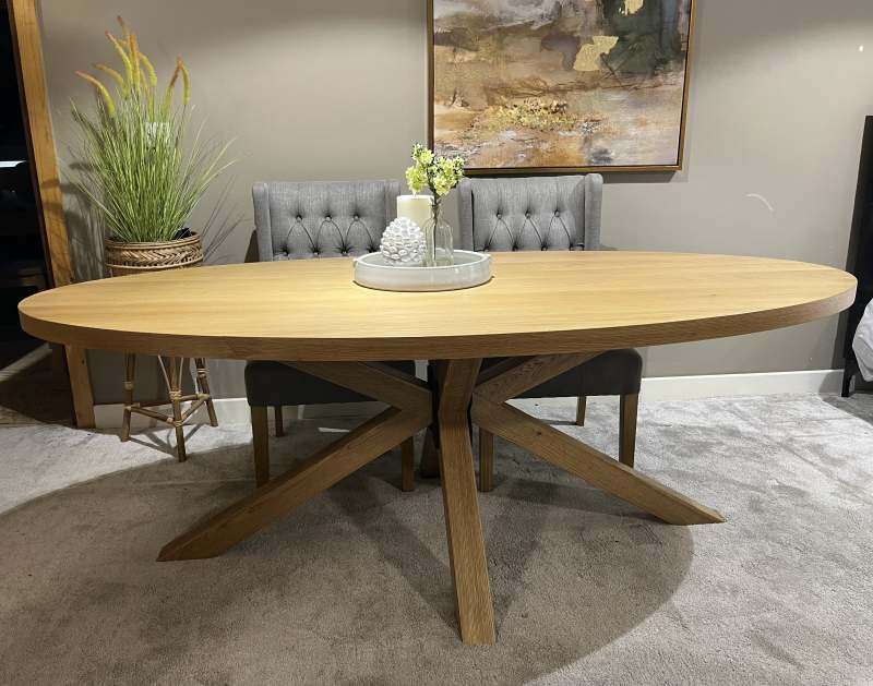 Encore Oval Dining Table 2mtr