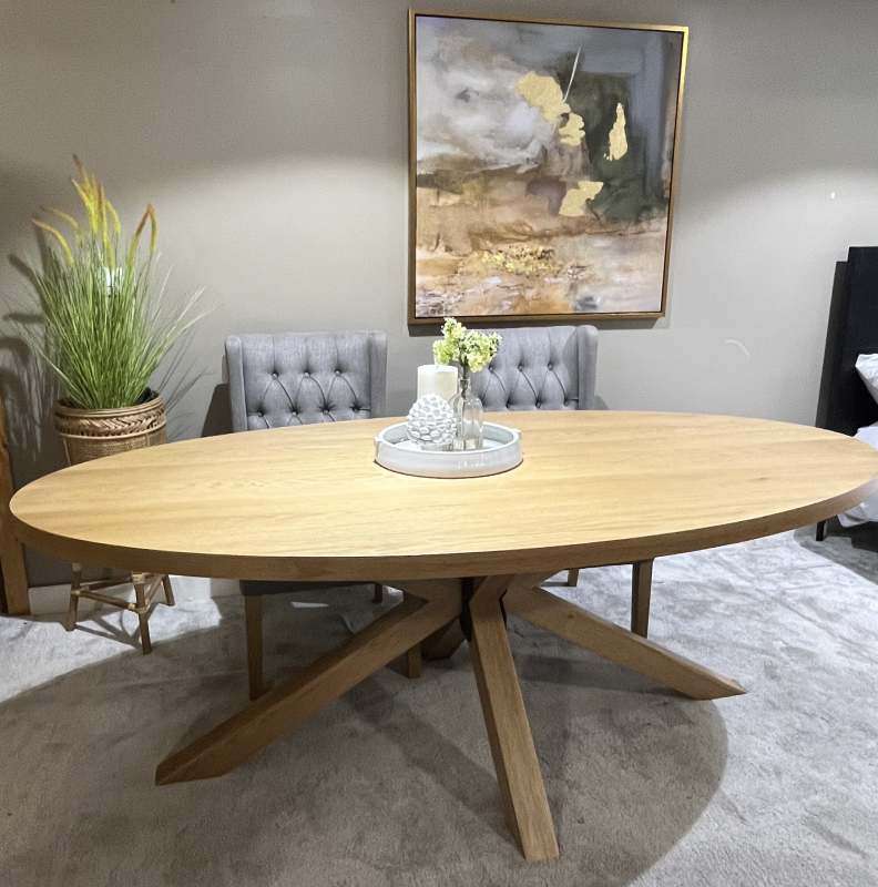 Encore Oval Dining Table 2mtr
