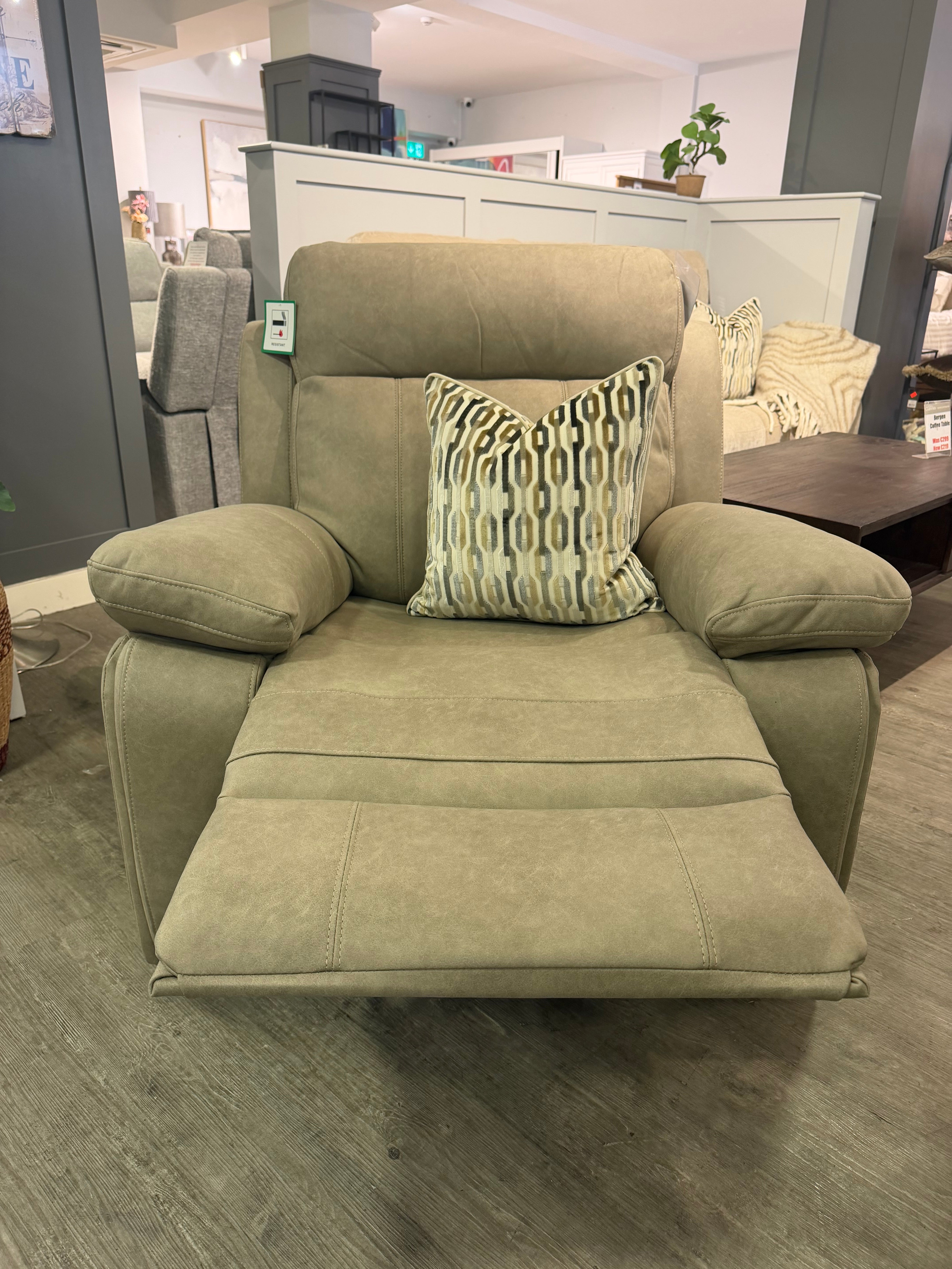 Ella 1 Seater Recliner Mushroom