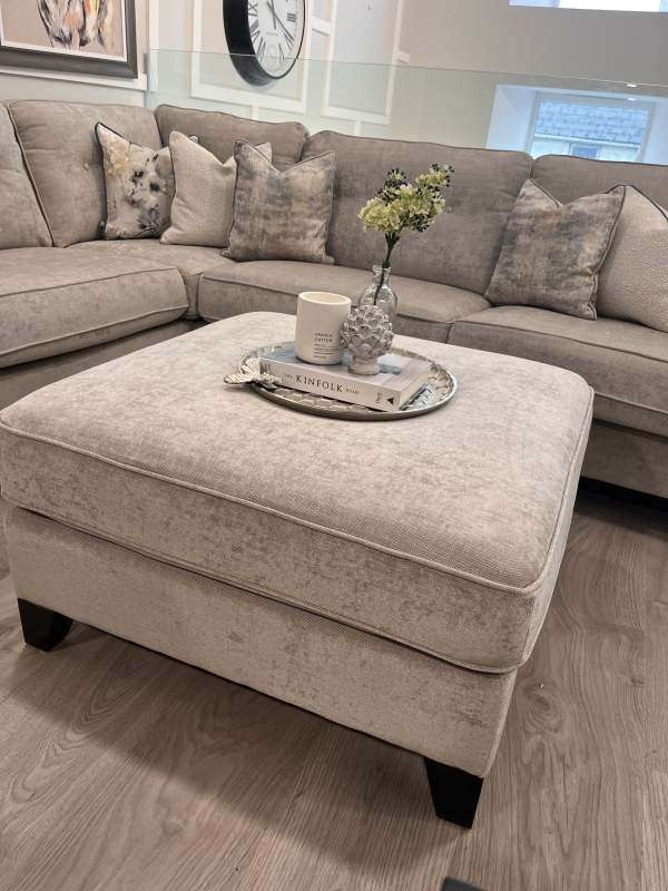 James Right Hand Facing Corner Sofa with Footstool