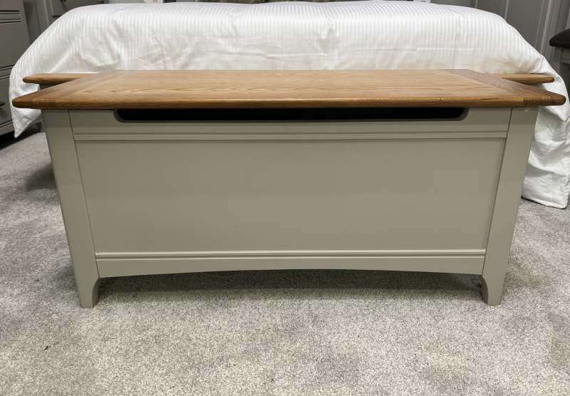Lagan Blanket Box Grey/Oak