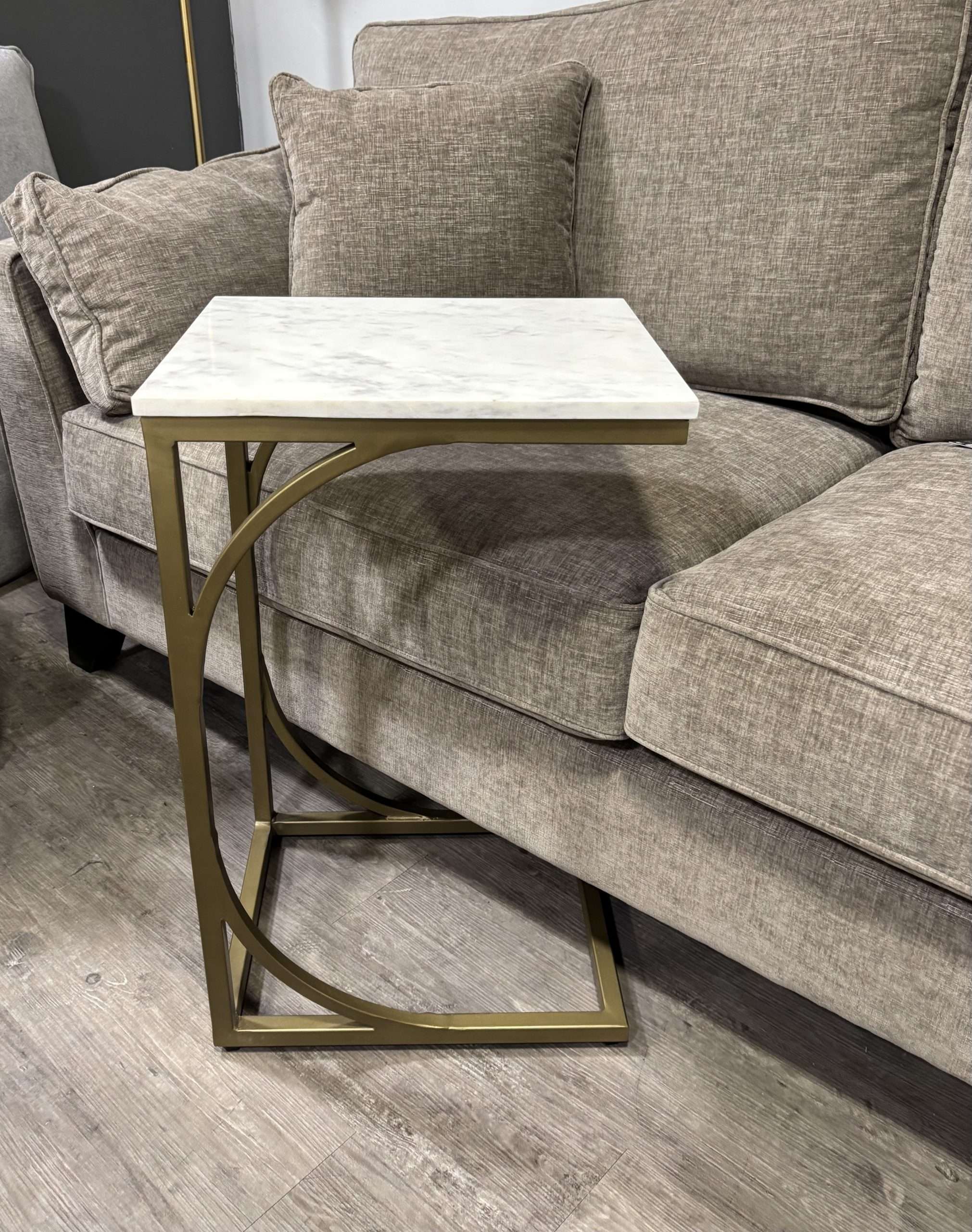 Pickfort Square Marble Top Sofa Table