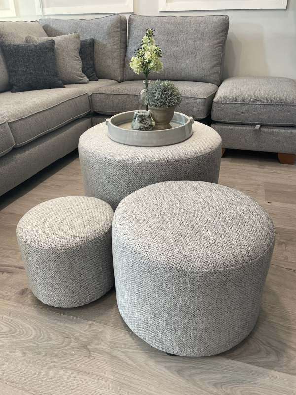 Troy set of 3 Footstools