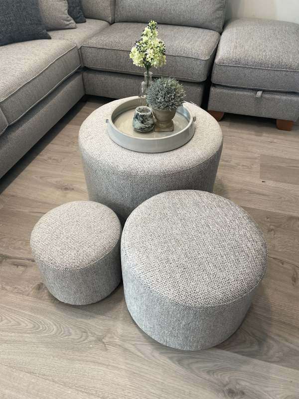 Troy set of 3 Footstools