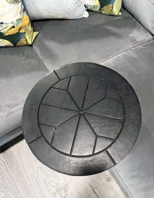 Black Top Sofa Table