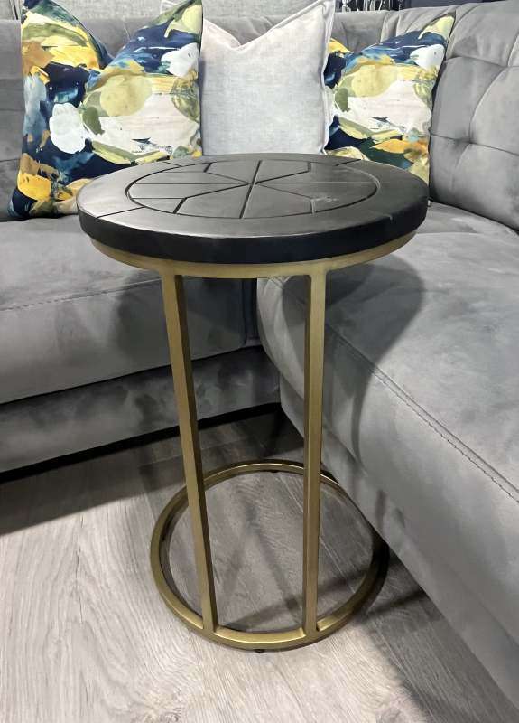 Black Top Sofa Table